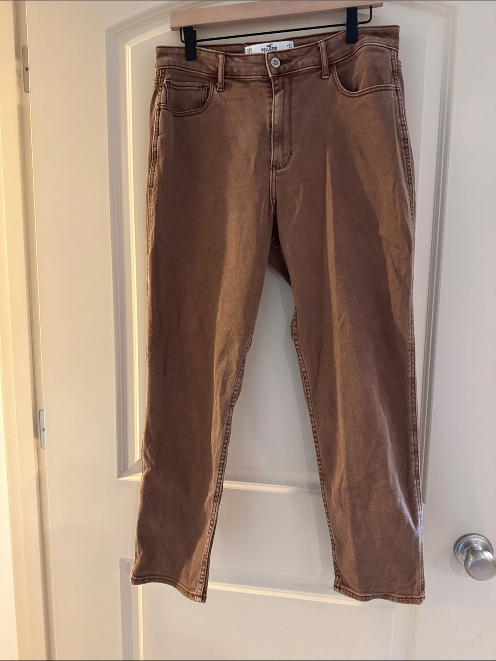 Hollister Women’s Brown Straight-Leg Jeans